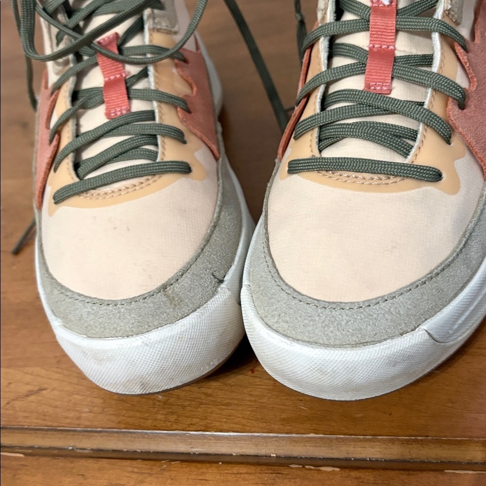 Sorel Ona 503 High-Top Sneakers in Pink, Cream, and Green Size 7.5 - Picture 16 of 16